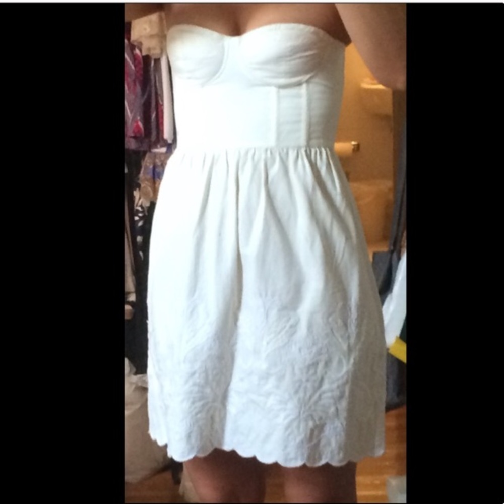 Corset top dress With embroidery